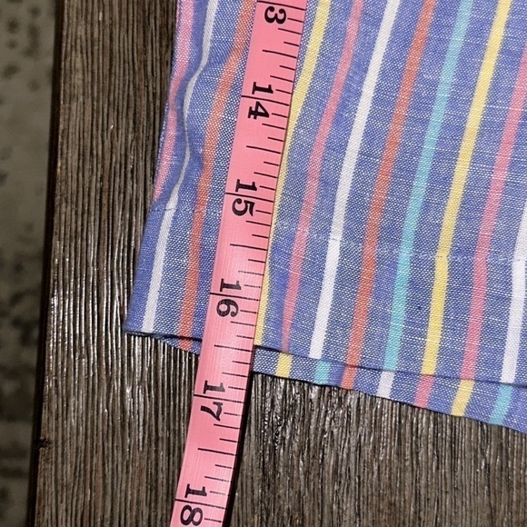 Talbots Tie Waist Shorts in Sunshine Stripe - Picture 11 of 12